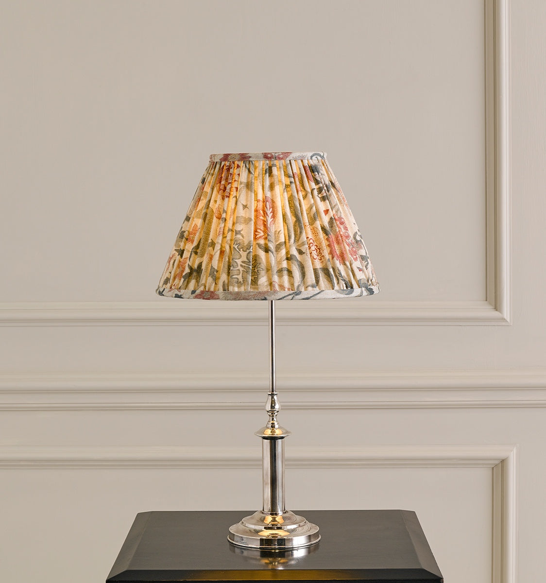Dorchester Lamp with Shade - Antique Silver