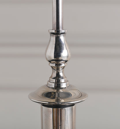 Dorchester Lamp with Shade - Antique Silver