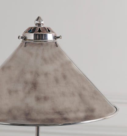 Dorchester Lamp with Shade - Antique Silver