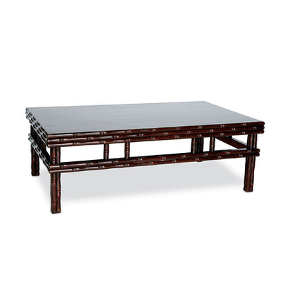 Indochine Coffee Table - Antiqued Chinese Red Lacquer