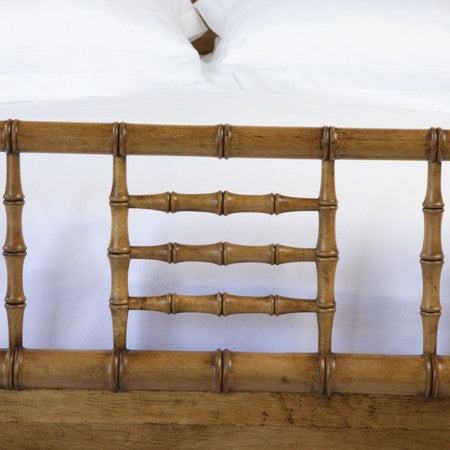 Faux bamboo cheap bed frame