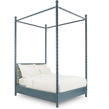 Blue Bamboo 4 Poster Bed - Queen