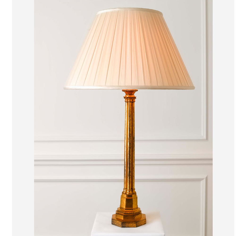 Cluster Column Lamp - Antique Brass