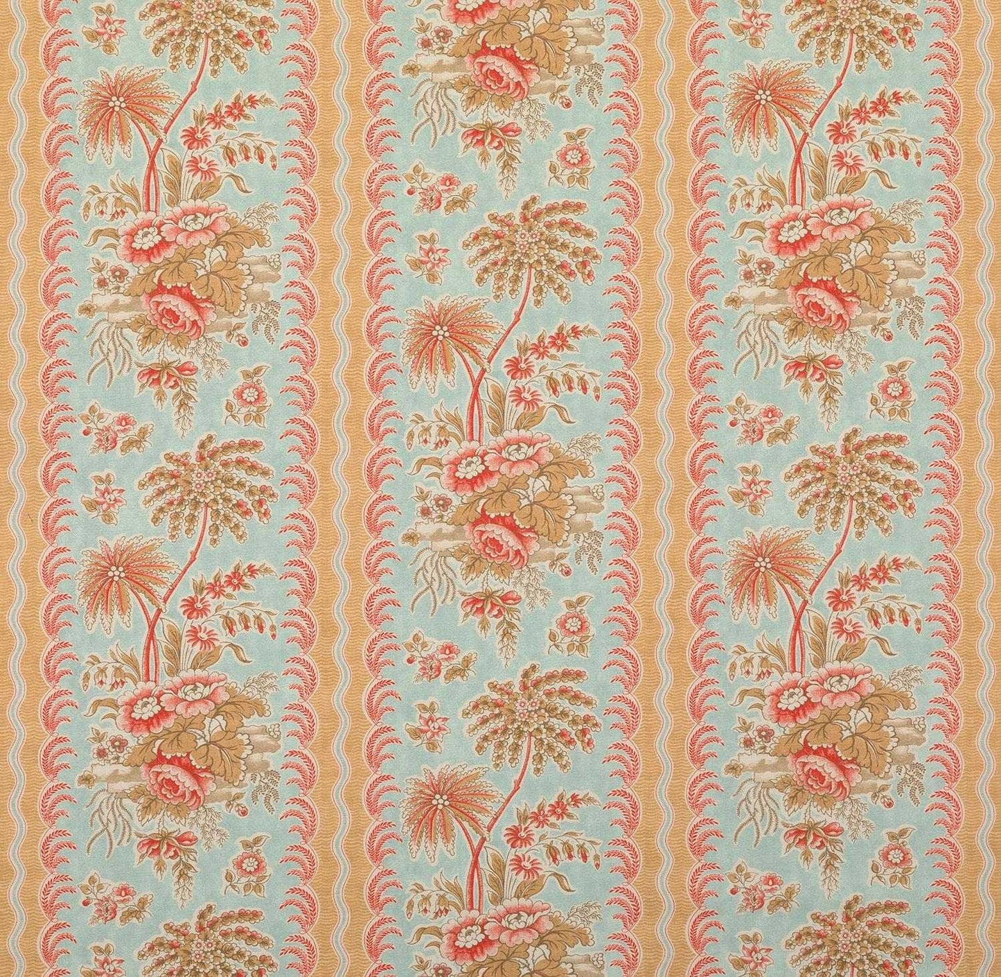 Coromandel - Blue / Coral