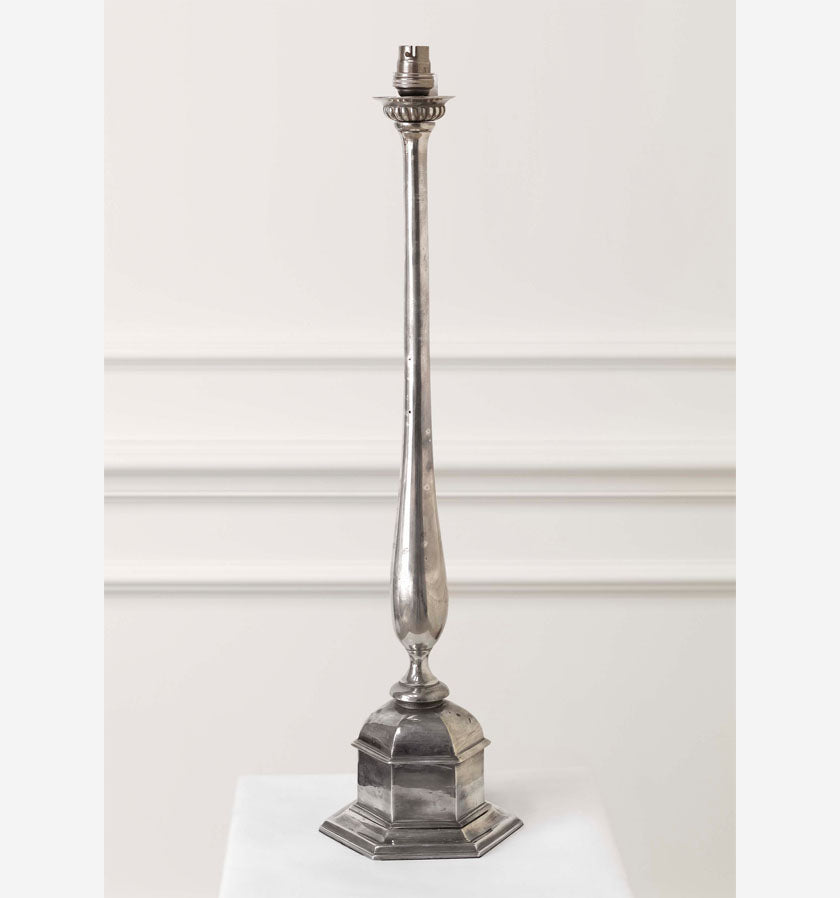 Kilvert Lamp - Antique Silver