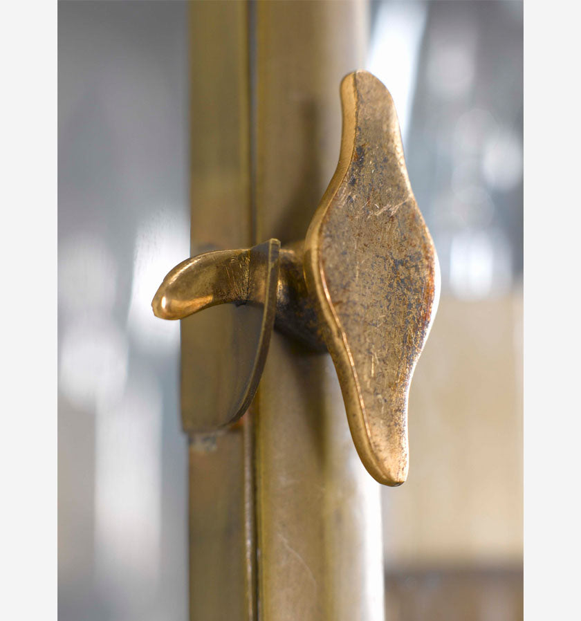 Swangrove Wall Lantern Small - Antique Brass / Gilt detailing