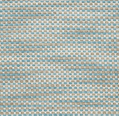 Rattan - Blue / Flax